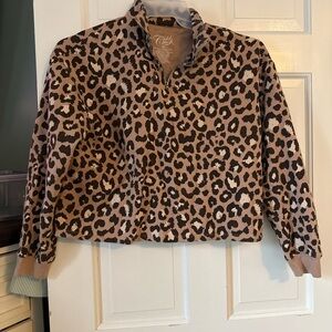Leopard Print 1/4 Zip